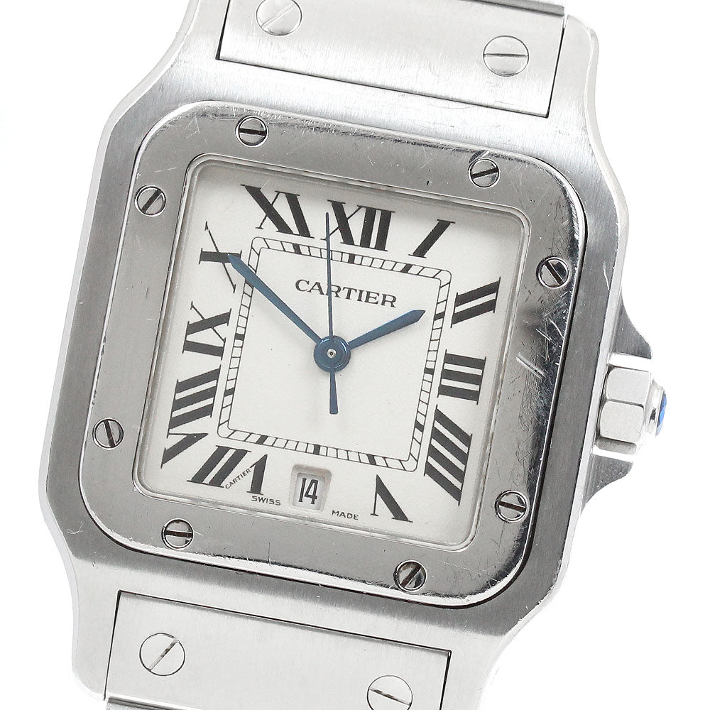 CARTIER Santos GalbeeLM W20060D6 Date beige Dial Quartz Men's Watch_945131