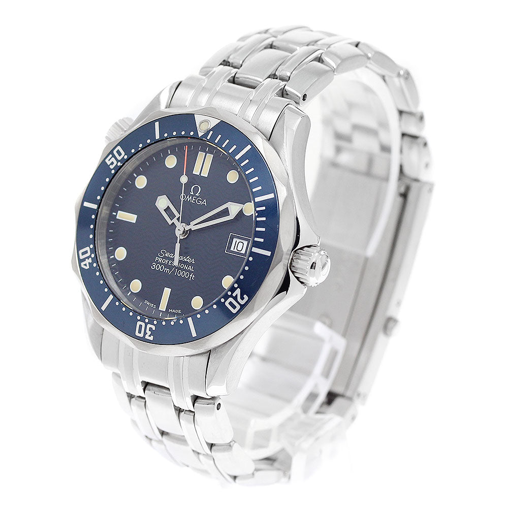 OMEGA Seamaster300 2561.80 Date Navy Dial Quartz Boy's Watch_945143