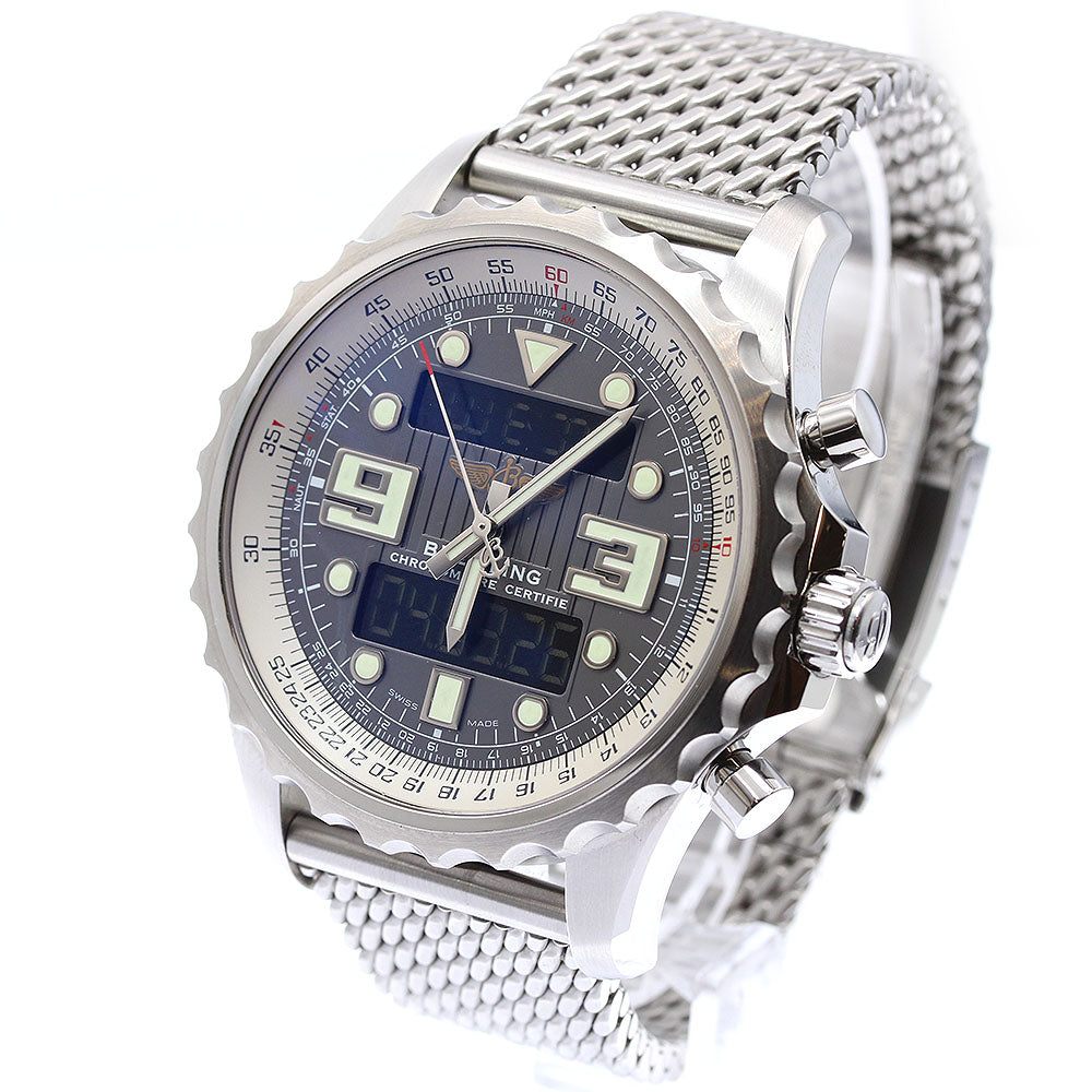 BREITLING Chrono space A78365 Multifunctional gray Dial Quartz Men's_945159