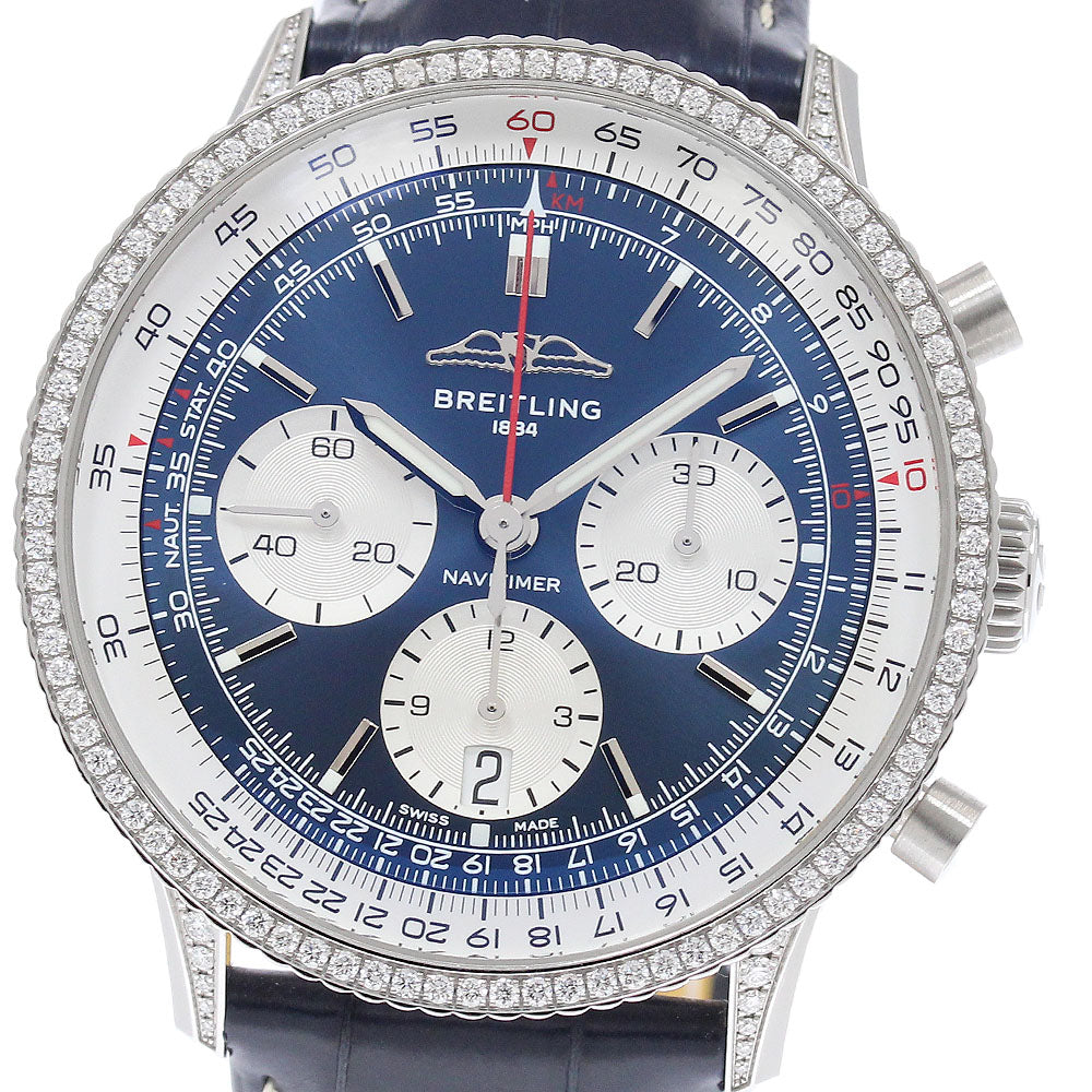 BREITLING Navitimer B01 AB0139631C1P1 Chronograph Date Navy / Silver Dial Automatic Men's Watch_945169