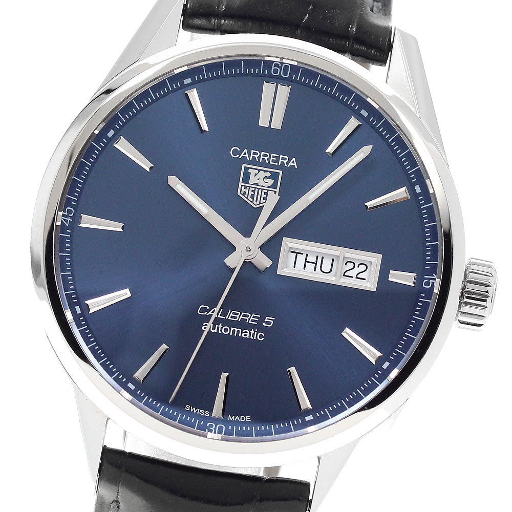 TAG HEUER Carrera Caliber 5 WAR201E.FC6292 Day date Navy Dial Automatic Men's Watch_945197