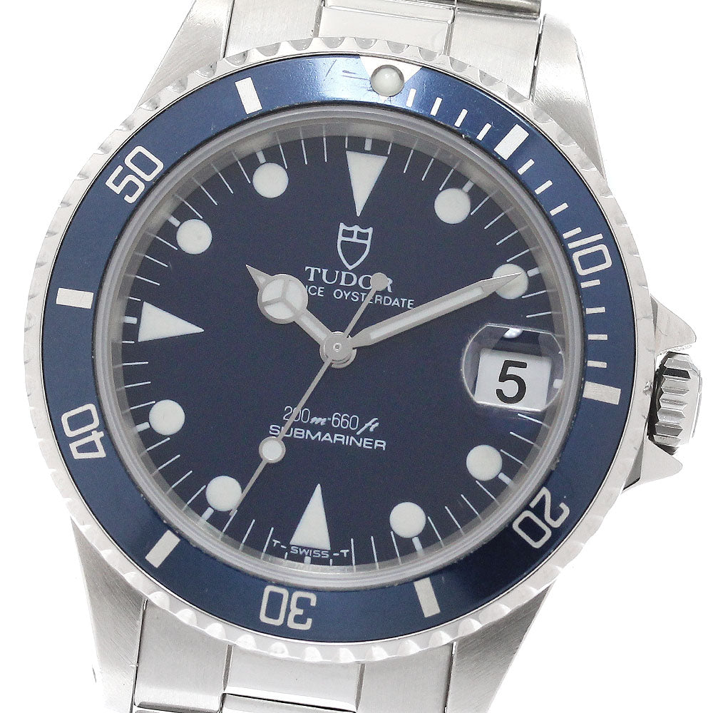 TUDOR Prince Oyster Date Submariner 75090 Blue Dial Automatic Men's Watch_945203