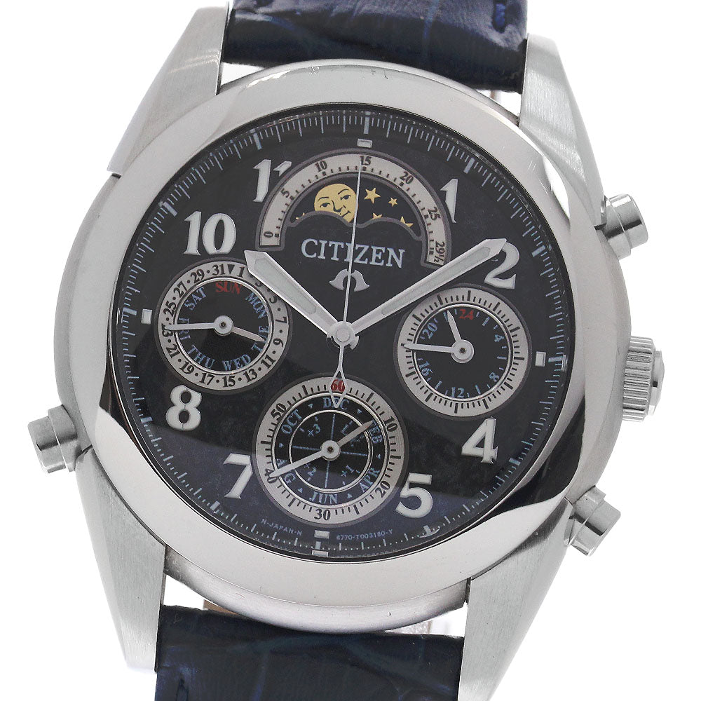 CITIZEN Campanora Black Man CTU57-0811/6770-T001424 Grand complication black Dial Quartz Men's Watch_945208