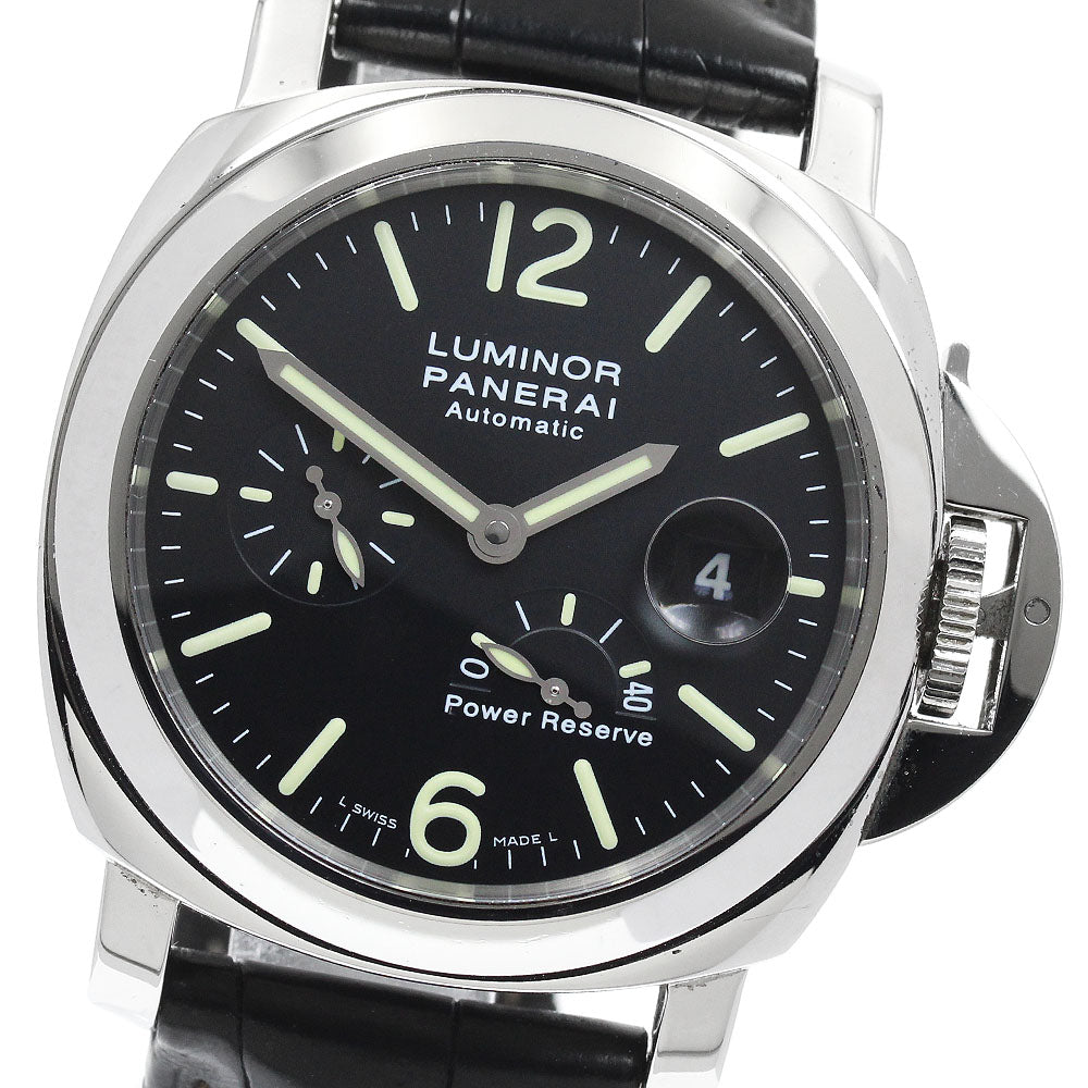 PANERAI Luminor PAM00090 Power reserve date black Dial Automatic Men's Watch_945222