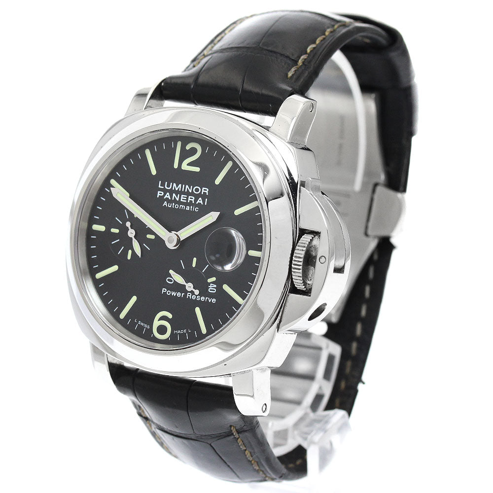 PANERAI Luminor PAM00090 Power reserve date black Dial Automatic Men's Watch_945222