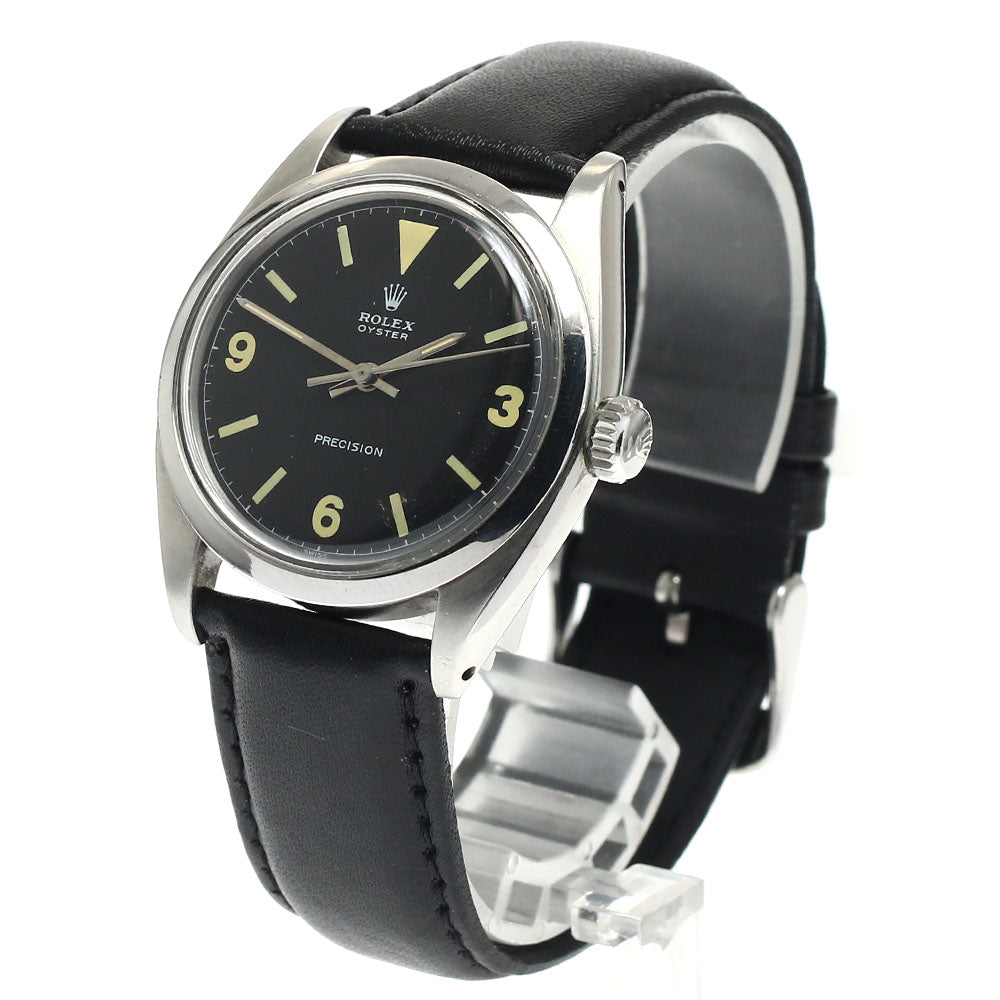 ROLEX Oyster Precision 6426 Caliber 1210 Redial Dial black Dial Hand Winding Men's Watch_945226