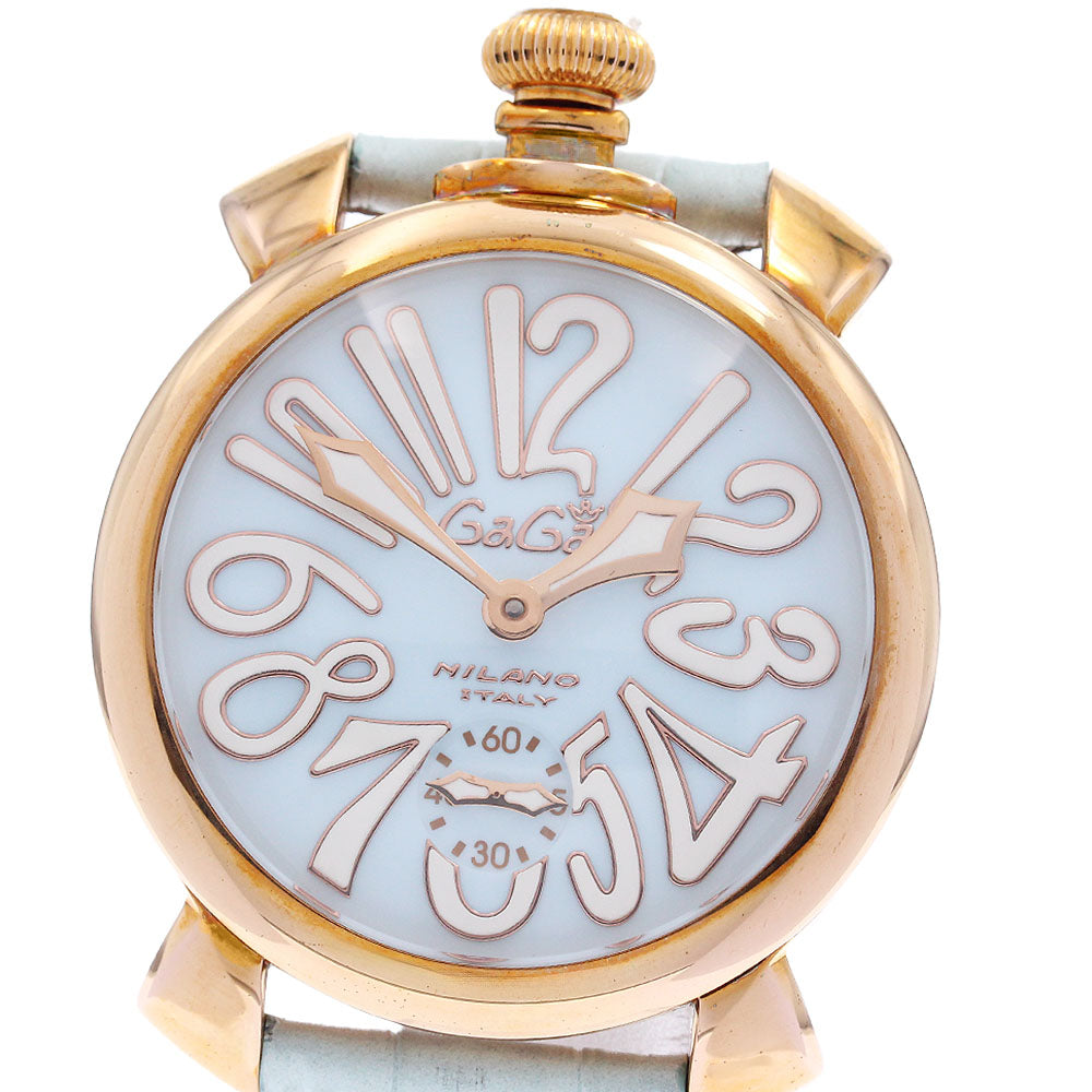 GaGa MILANO Manuale48 5011.03S Small seconds Light blue Dial Hand Winding Men's Watch_945230