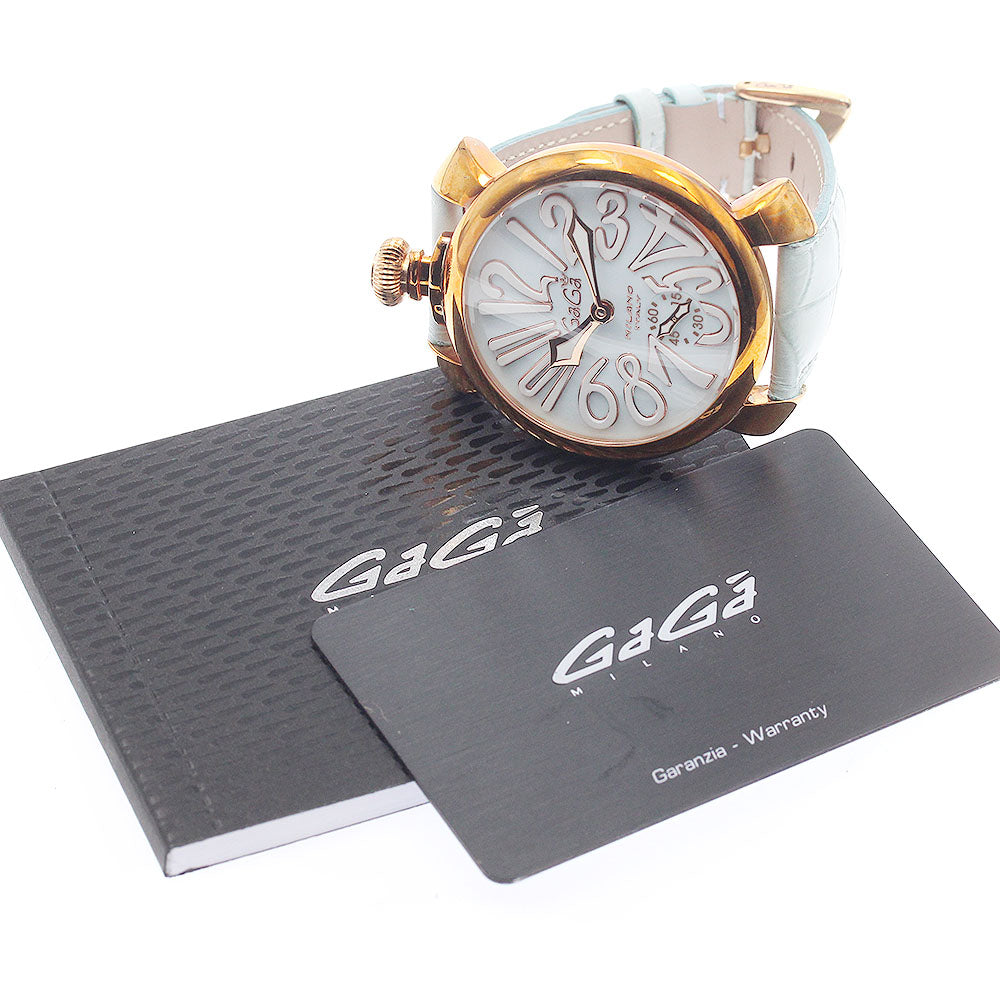 GaGa MILANO Manuale48 5011.03S Small seconds blue Dial Hand Winding Men's Watch_945232