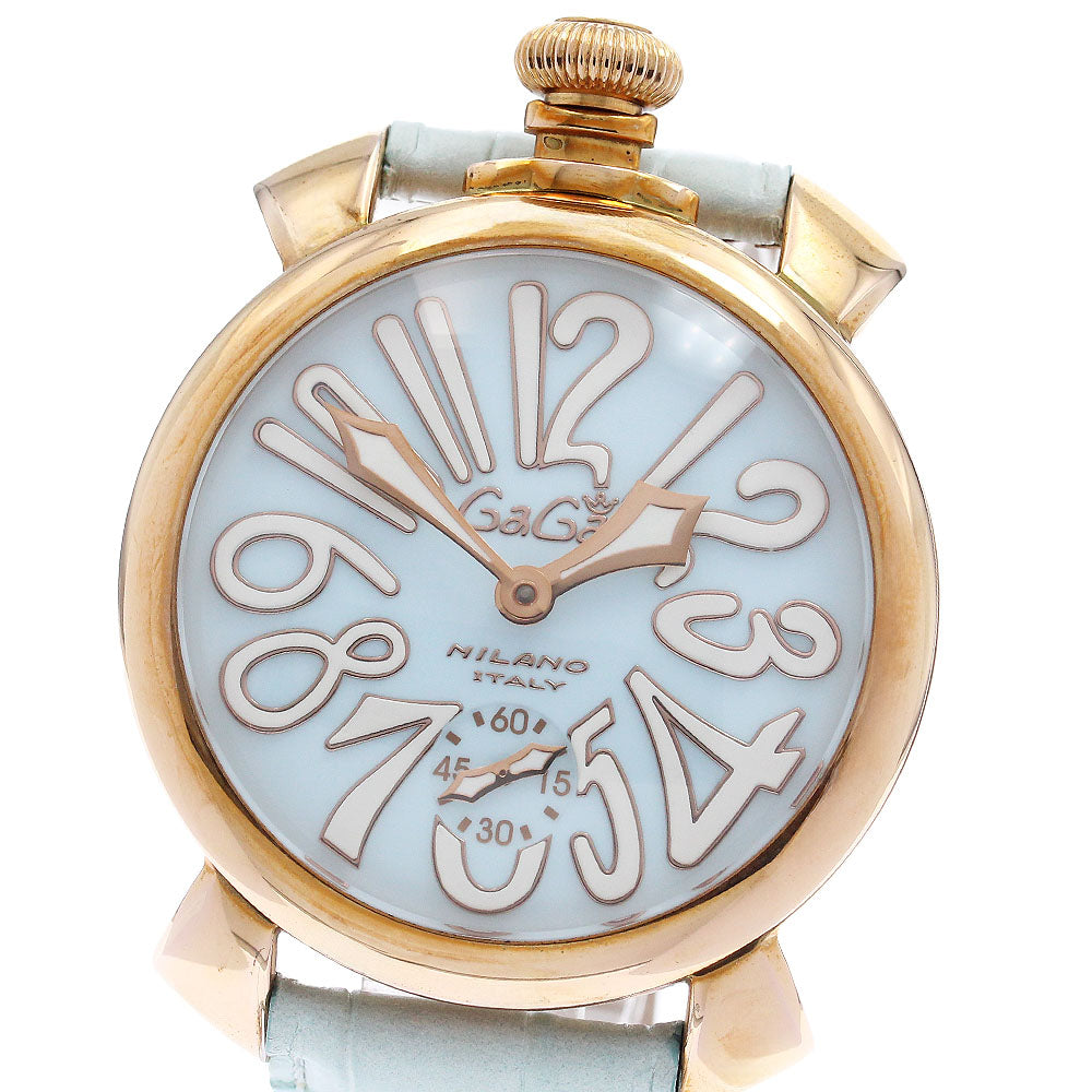 GaGa MILANO Manuale48 5011.03S Small seconds blue Dial Hand Winding Men's Watch_945236