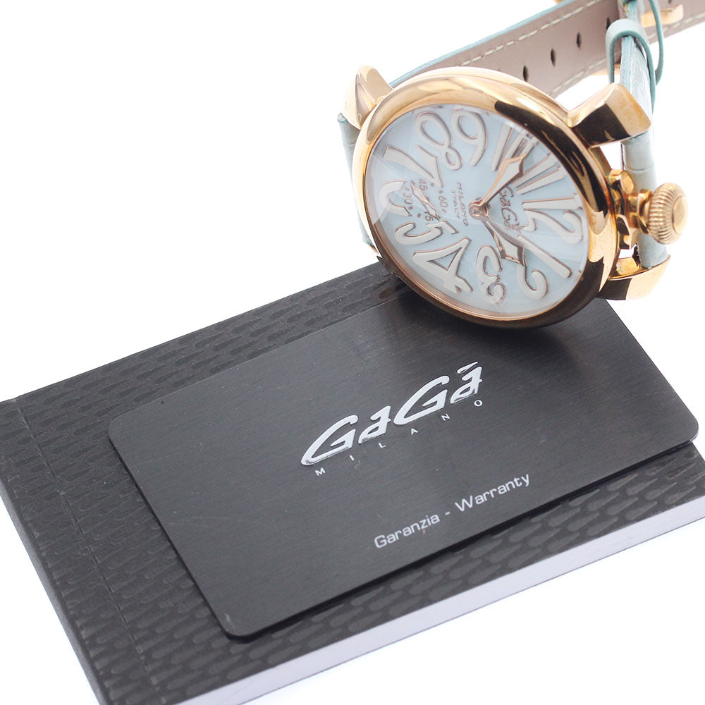 GaGa MILANO Manuale48 5011.03S Small seconds blue Dial Hand Winding Men's Watch_945236