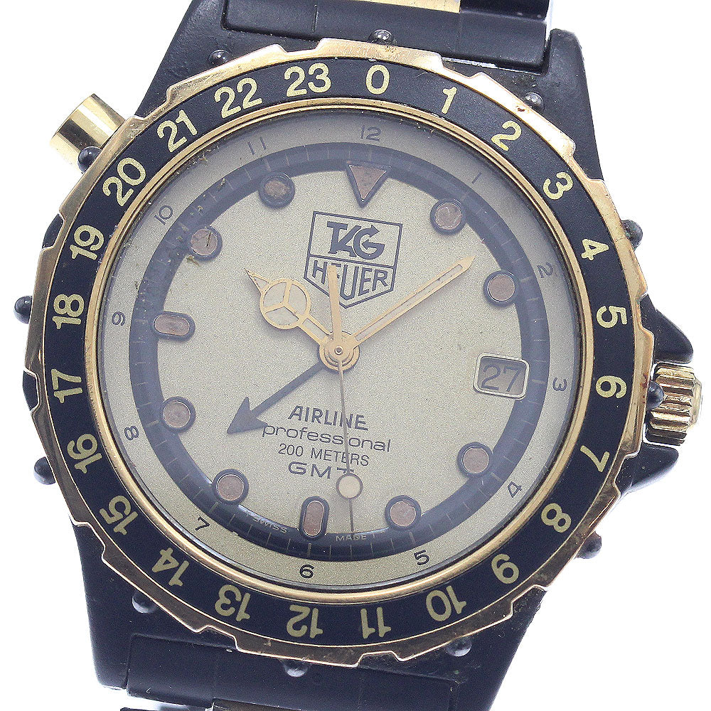 TAG HEUER 2000 airlines 896.513 GMT gold Dial Quartz Men's Watch_945283