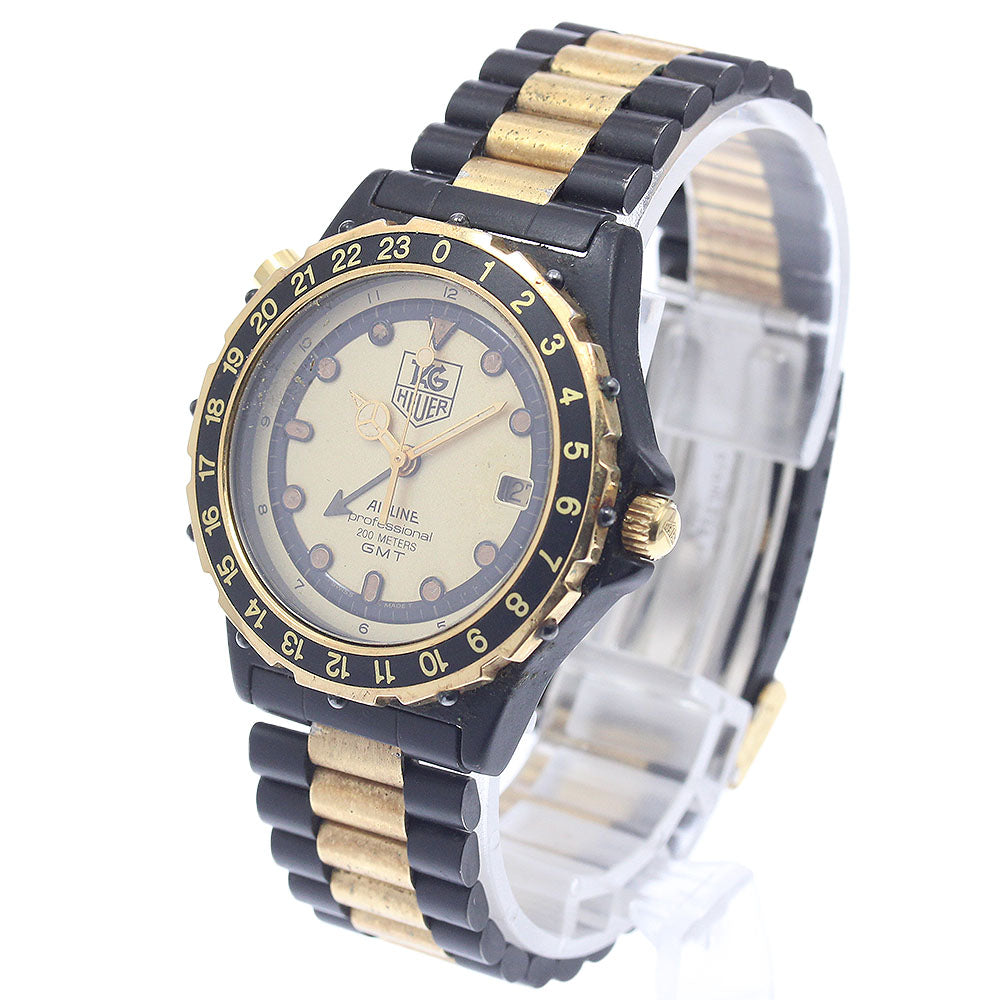 TAG HEUER 2000 airlines 896.513 GMT gold Dial Quartz Men's Watch_945283