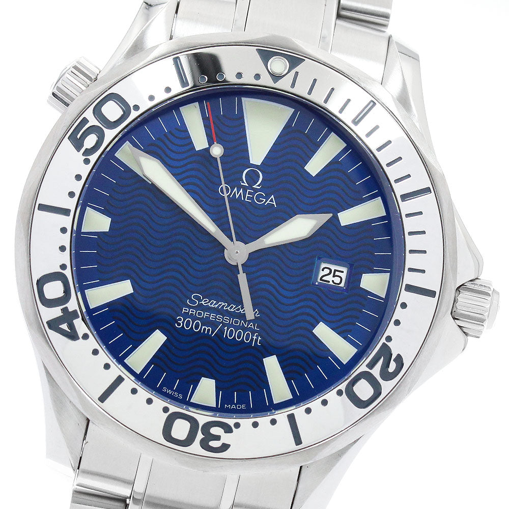 OMEGA Seamaster 300 2265.80 Date blue Dial Quartz Men's Watch_945317