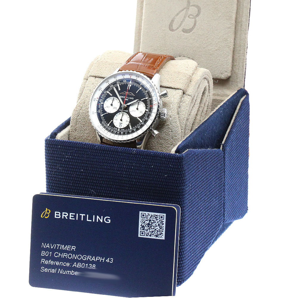 BREITLING Navitimer B01 Chronograph 43 AB0138 black Dial Automatic Men's Watch_945339