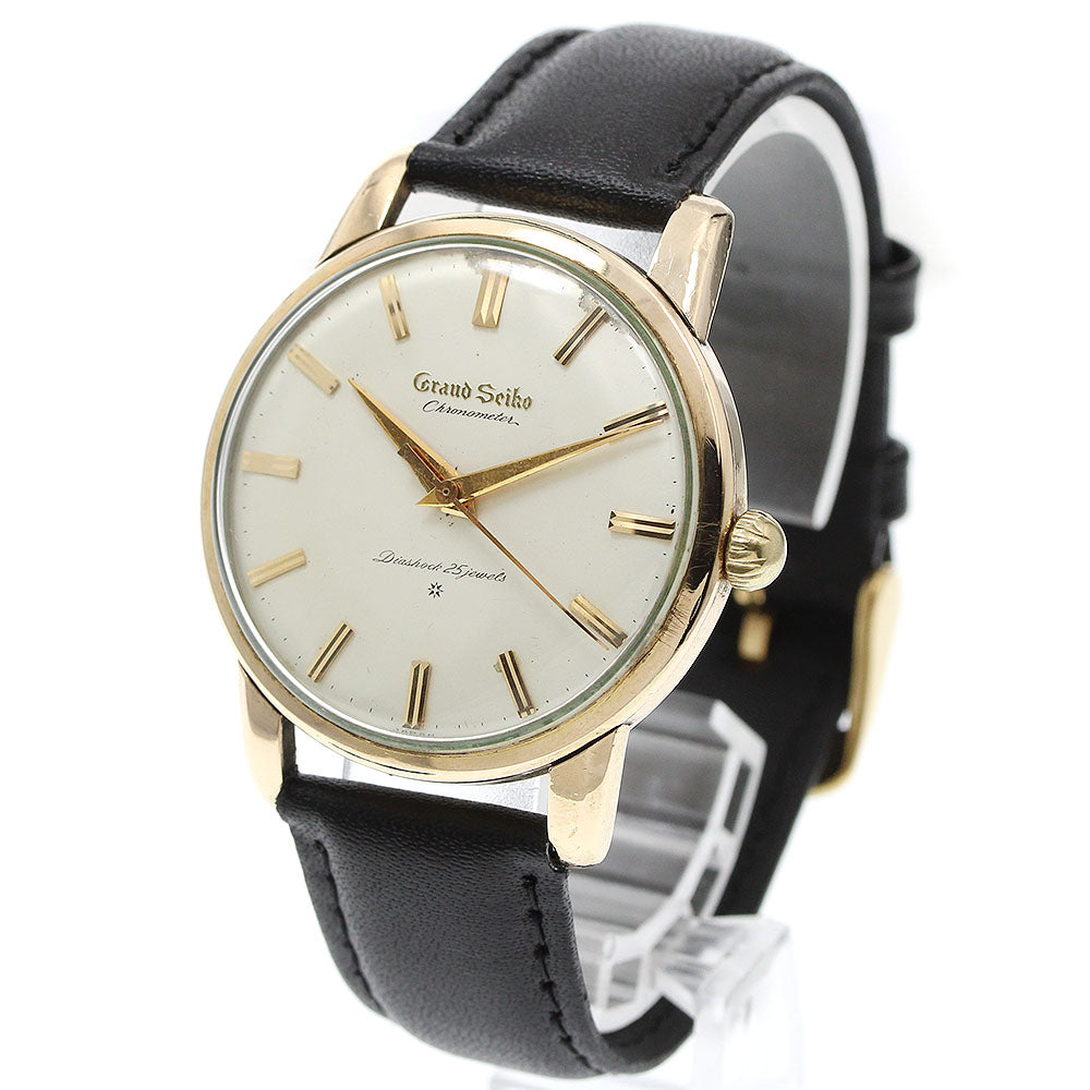 SEIKO GS Grand Seiko First Model J14070 cal.3180 K14GF Silver Dial Hand Winding Men's Watch_945345