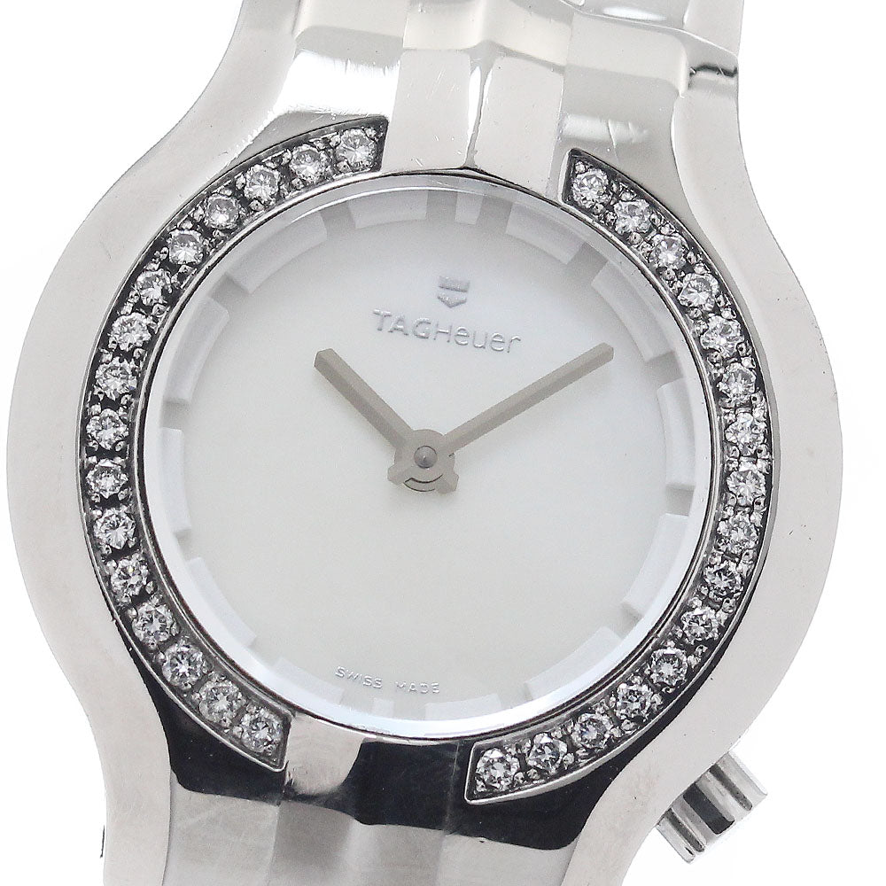 TAG HEUER Alter ego WP1414 Diamond Bezel White shell Dial Quartz Ladies Watch_945353