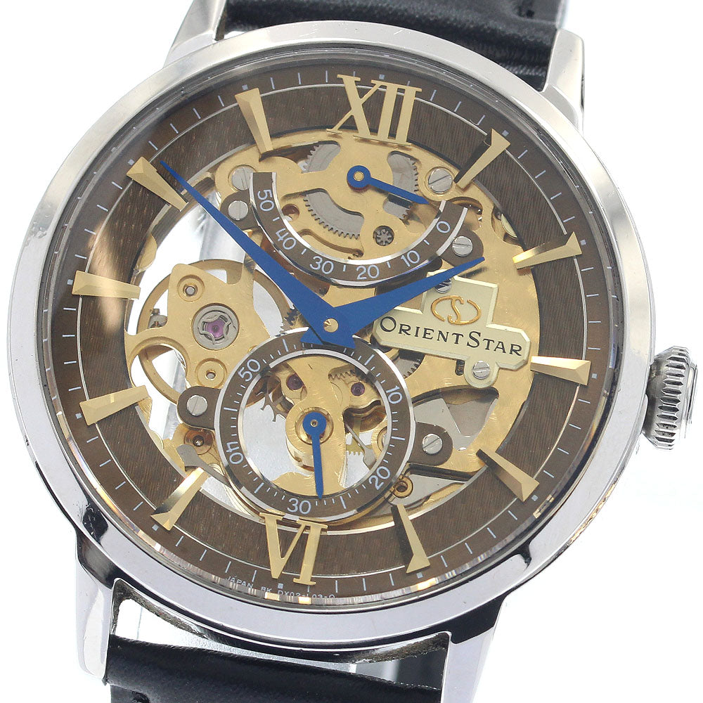 ORIENT Orient star WZ0051DX Power reserve skeleton Dial Hand Winding Men's Watch_945357