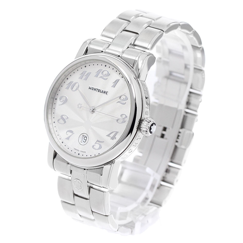 MONTBLANC Meisterstück 7072 Date Silver Dial Quartz Men's Watch_945372