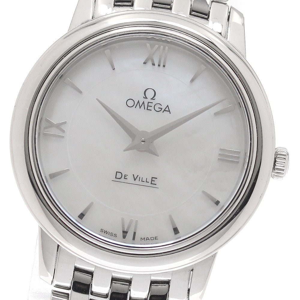OMEGA De Ville Prestige 424.10.27.60.05.001 White shell Dial Quartz Ladies Watch_945376