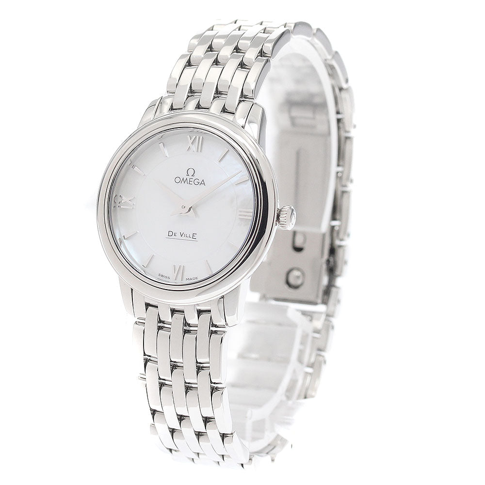 OMEGA De Ville Prestige 424.10.27.60.05.001 White shell Dial Quartz Ladies Watch_945376