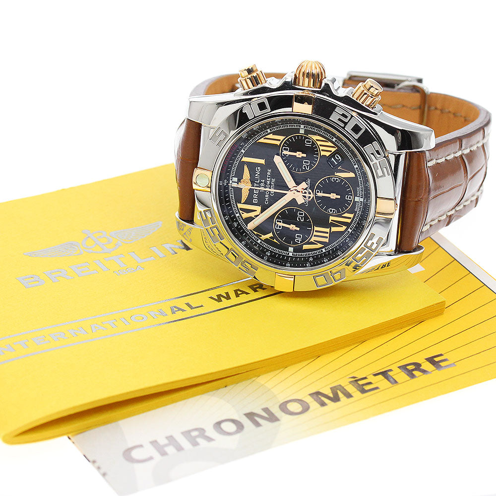 BREITLING Chronomat44 Bikoro IB0110 Chronograph black Dial Automatic Men's Watch_945385