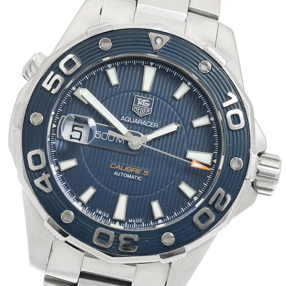 TAG HEUER Aquaracer WAJ2112 Caliber 5 Date Navy Dial Automatic Men's _945388