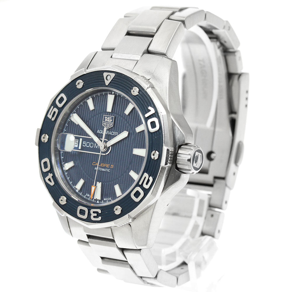 TAG HEUER Aquaracer WAJ2112 Caliber 5 Date Navy Dial Automatic Men's _945388