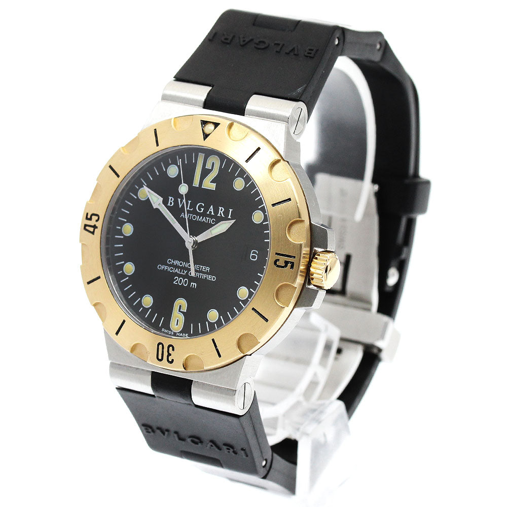BVLGARI Diagono Scuba SD38SG Date black Dial Automatic Men's Watch_945391