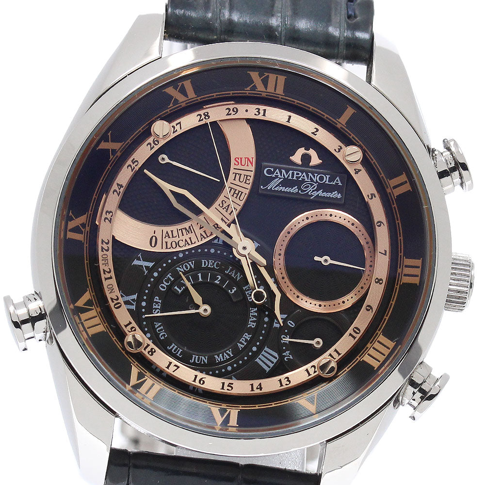 CITIZEN Campanola AH7061-00E/6762-T022073 Minute repeater black Dial Quartz Men's Watch_945393