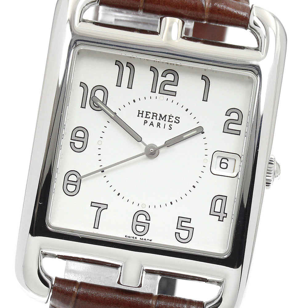 HERMES Cape Cod CC1.810 Date Silver Dial Quartz Men's Watch_945410
