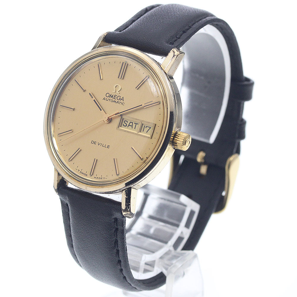 OMEGA De Ville 166.0162 cal.1022 Day Date Gold Dial Automatic Men's Watch_945445