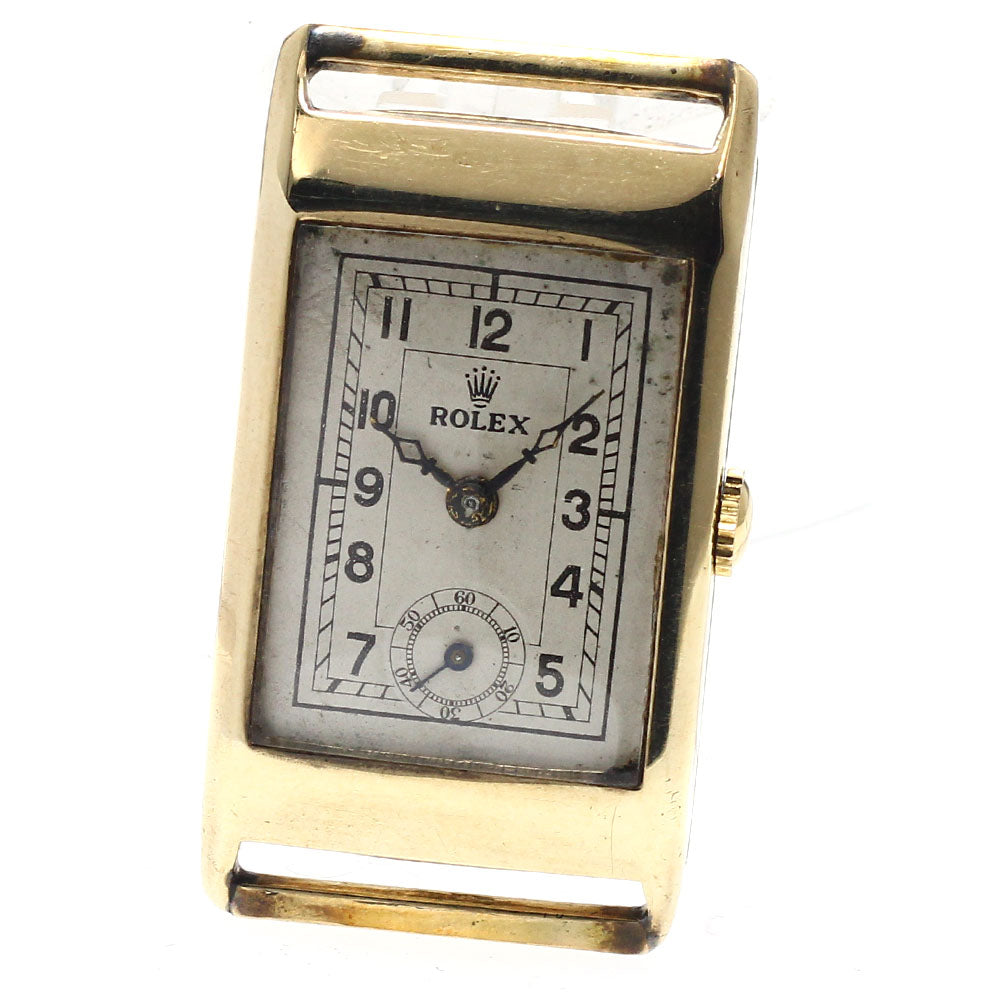 ROLEX Rectangle Vintage small seconds Silver Dial Hand Winding Men's Watch_945462