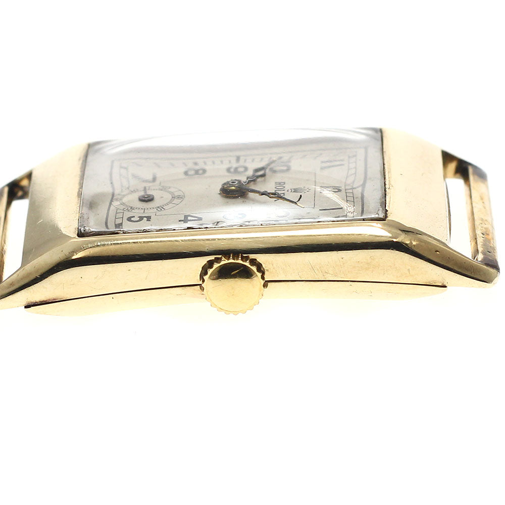 ROLEX Rectangle Vintage small seconds Silver Dial Hand Winding Men's Watch_945462