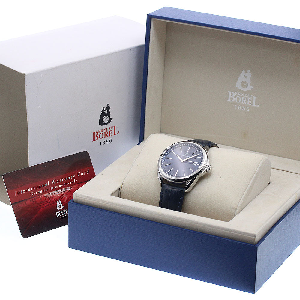 Ernest Borel Eternity N0435G Date Navy Dial Automatic Men's Watch_945465