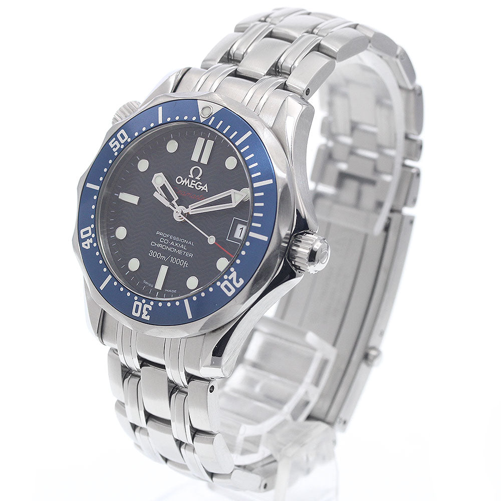 OMEGA Seamaster300 2222.80 Date Co-Axial Navy Dial Automatic Boy's Watch_945496