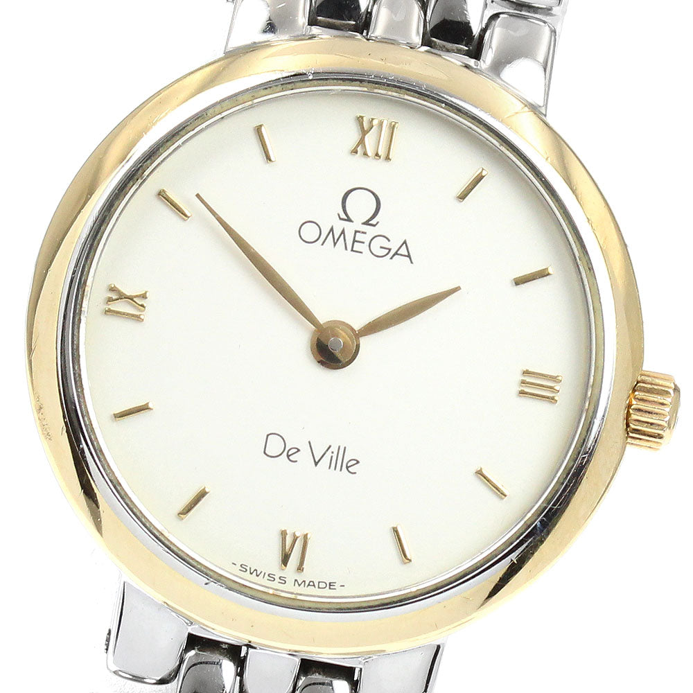 OMEGA De Ville white Dial Quartz Ladies Watch_945513