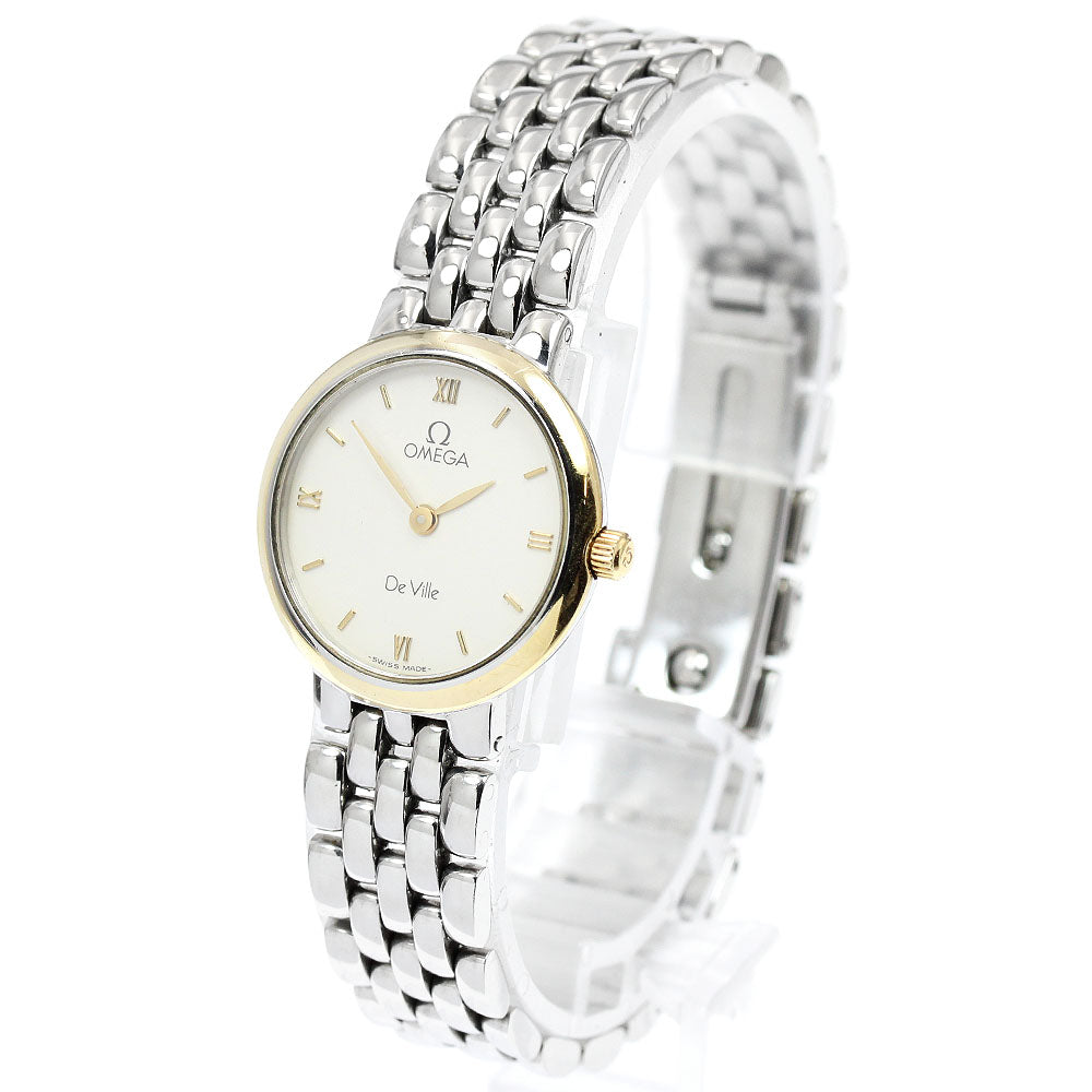 OMEGA De Ville white Dial Quartz Ladies Watch_945513