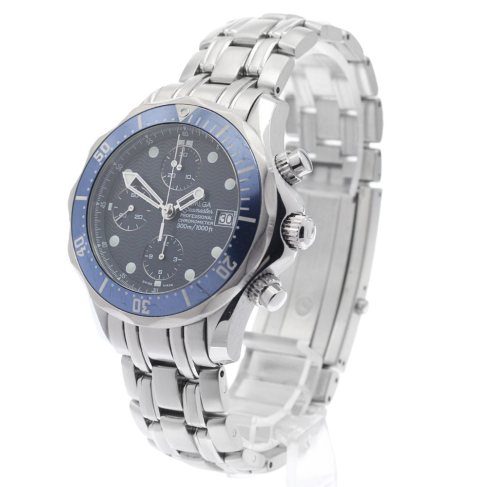 OMEGA Seamaster300 2599.80 Date Chronograph Navy Dial Automatic Men's _945533