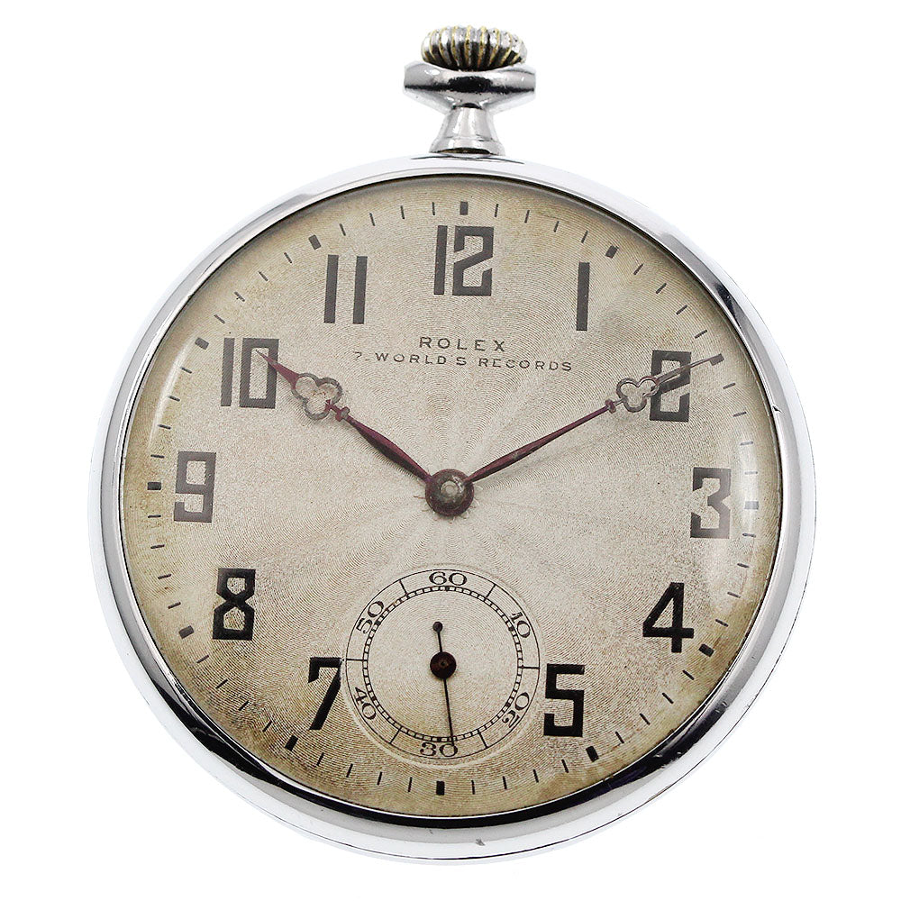 ROLEX 255 small second vintage Silver Dial Hand Winding Men's Pocket watch_945544