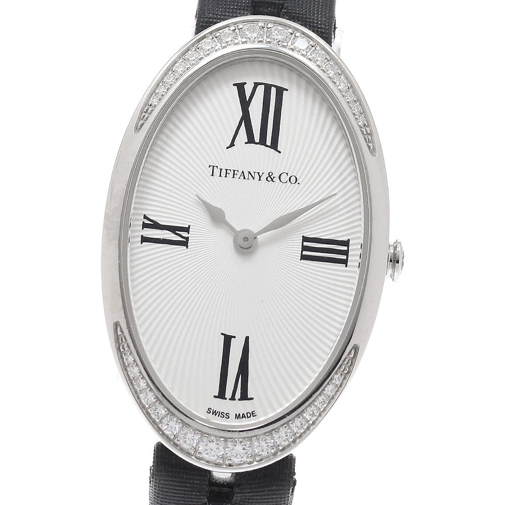 TIFFANY&Co. Cocktail watch Diamond Bezel Silver Dial Quartz Ladies Watch_945549