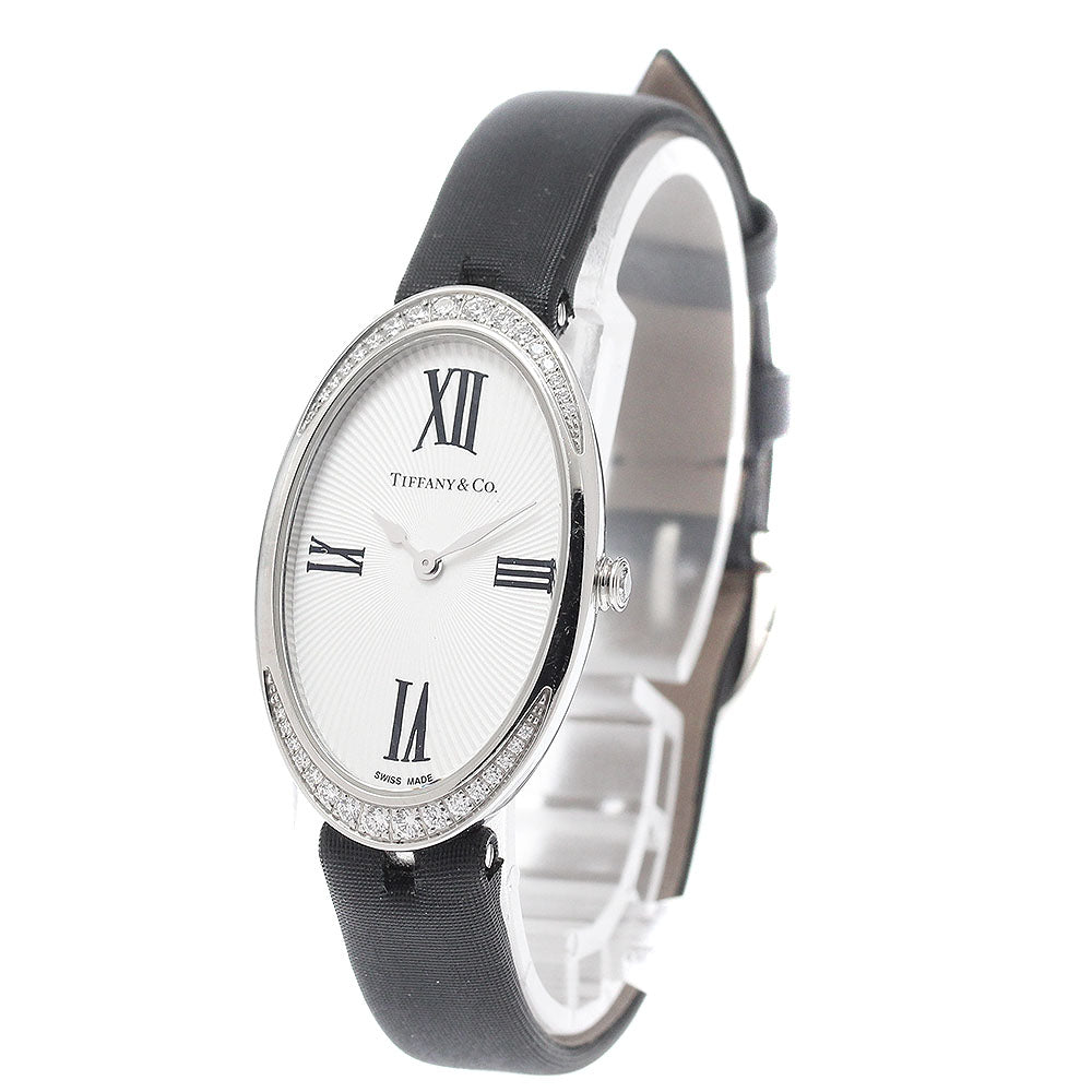 TIFFANY&Co. Cocktail watch Diamond Bezel Silver Dial Quartz Ladies Watch_945549