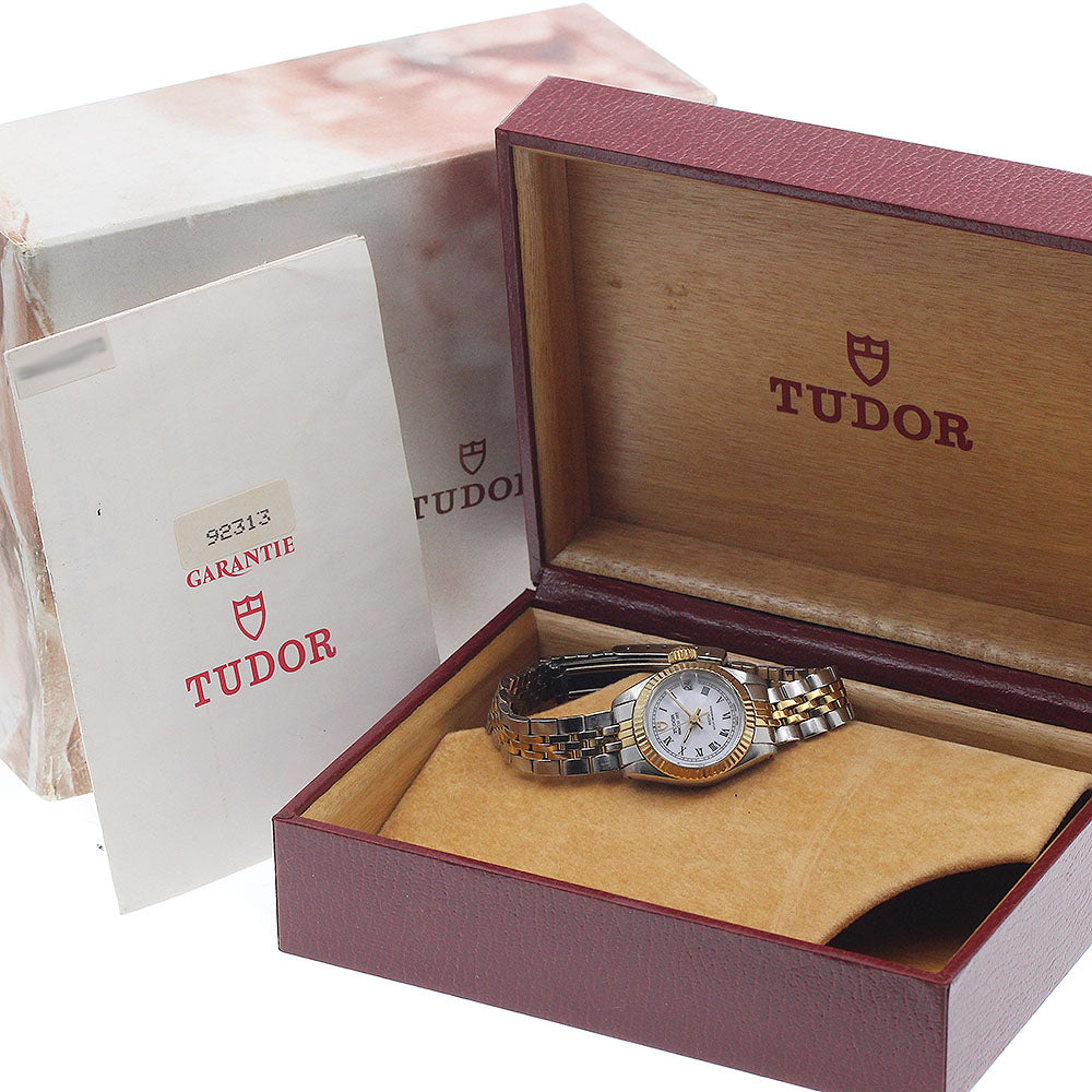TUDOR Princess date 92313 YG bezel white Dial Automatic Ladies Watch_945576