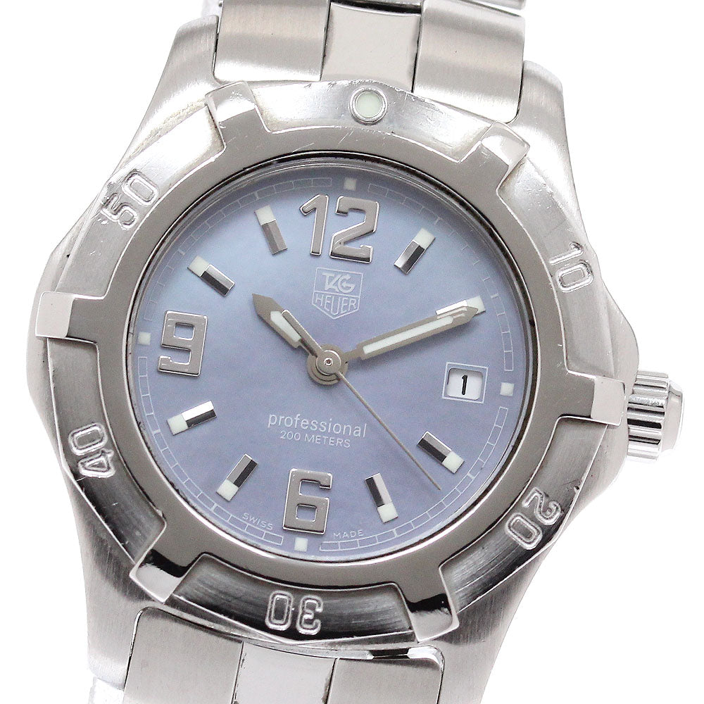 TAG HEUER Excursive WN1318 Date Blue shell Dial Quartz Ladies Watch_945611