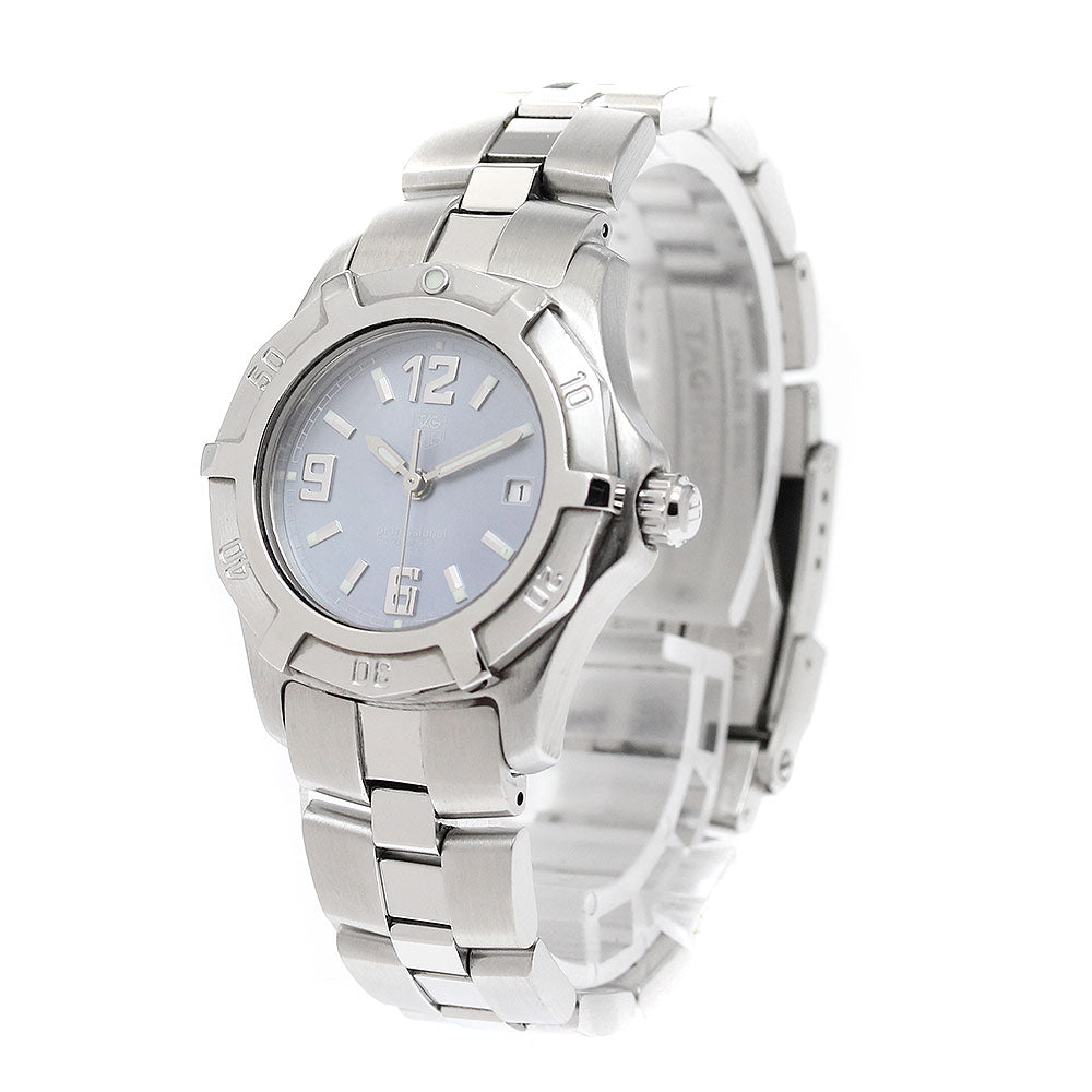 TAG HEUER Excursive WN1318 Date Blue shell Dial Quartz Ladies Watch_945611
