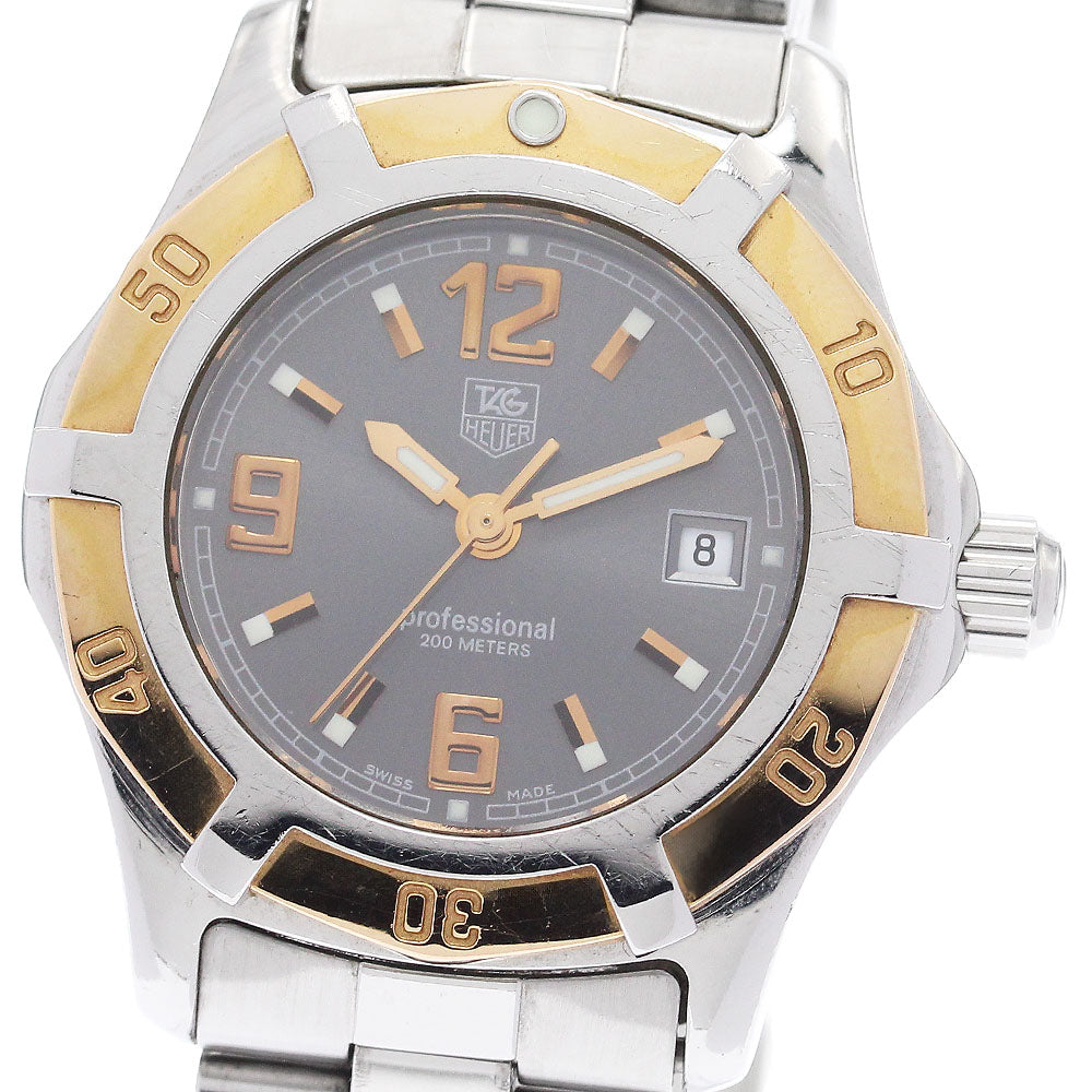 TAG HEUER Exclusive WN1351 Date Gray Dial Quartz Ladies Watch_945612