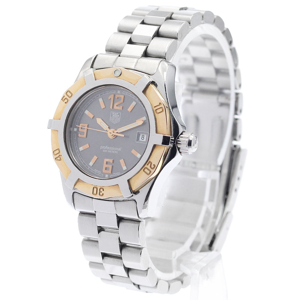 TAG HEUER Exclusive WN1351 Date Gray Dial Quartz Ladies Watch_945612