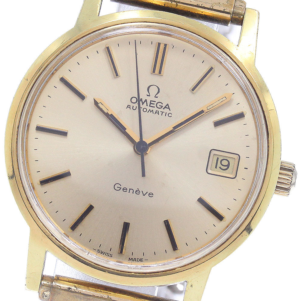 OMEGA Geneve 166.0163 Date Cal.1012 Gold Dial Automatic Men's Watch_945625