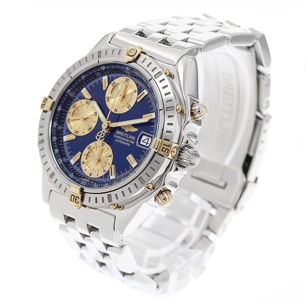 BREITLING Chronomat Bikoro B13352 Navy / Gold Dial Automatic Men's Watch_945628