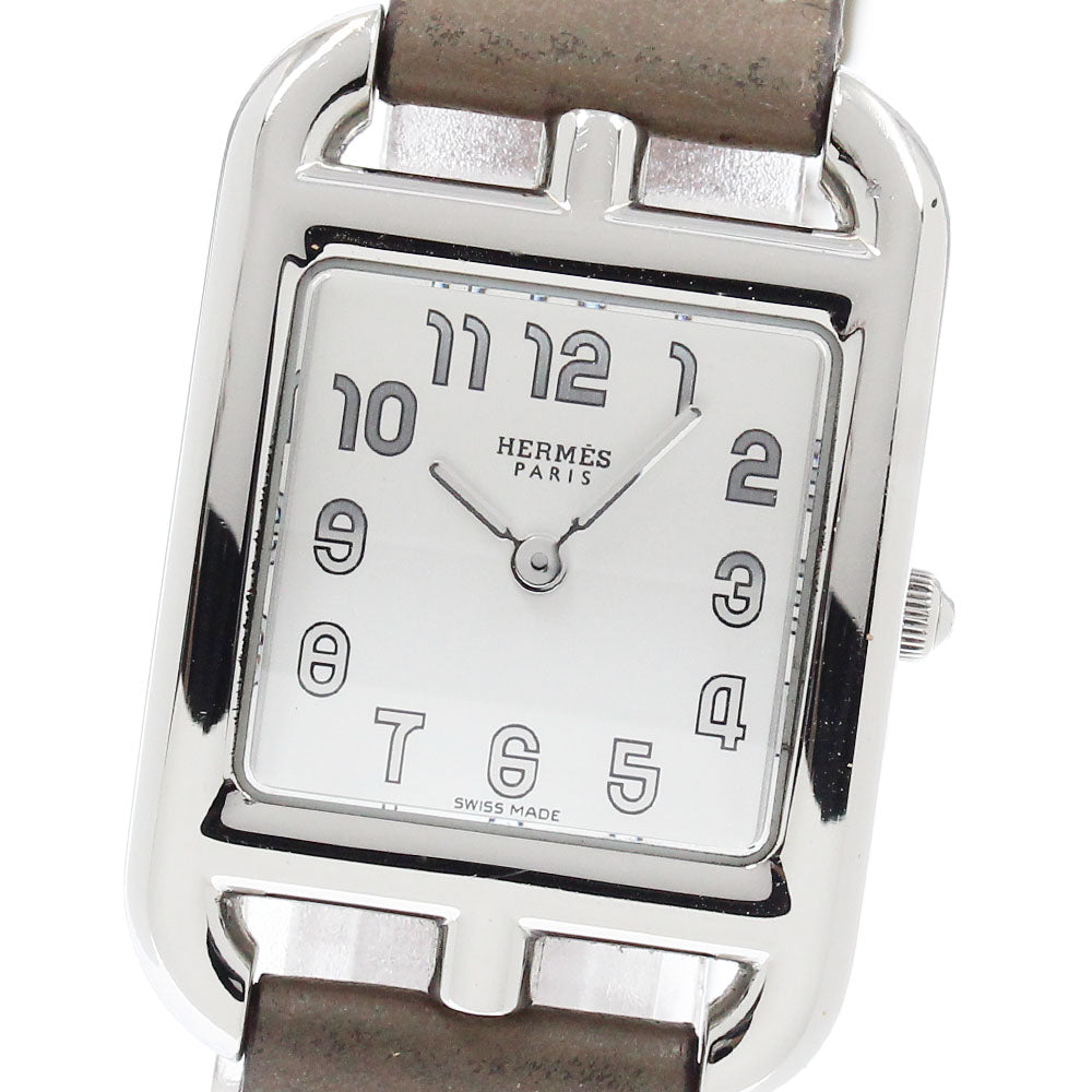 HERMES Cape Cod CC1.210a Double Tour Silver Dial Quartz Ladies Watch_945645