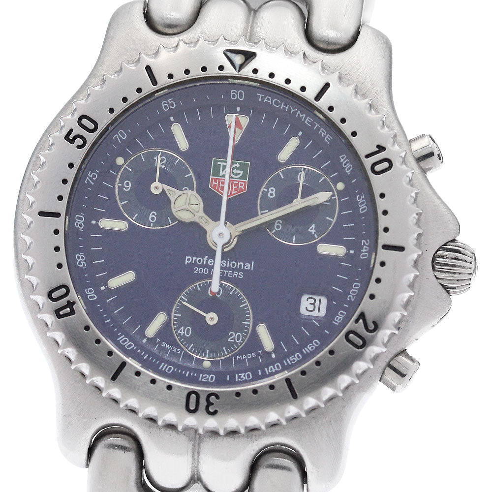TAG HEUER S/el Professional 200m CG1114 Date Blue Dial Quartz Men's Watch_945685